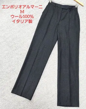 엠포리오 아르마니 울 그레이 스트레이트 슬랙스 38 이탈리아제