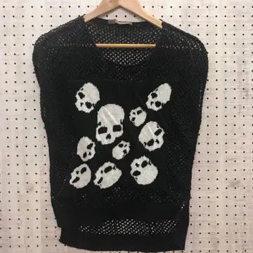 인디 시리즈 고스 스트릿 구제 의류 굵게 짠 슬리브리스 니트