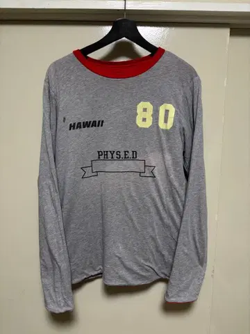 Champion의 더블 페이스 긴팔 티셔츠 롱T셔츠 롱T 복각