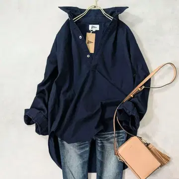 미사용 택 포함 필그림 서프+서플라이 인디고 염색 오버 셔츠 가을/겨울