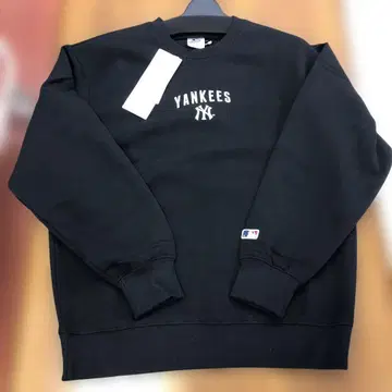Yankees 블랙 맨투맨 속기모 트레이닝복 M 사이즈