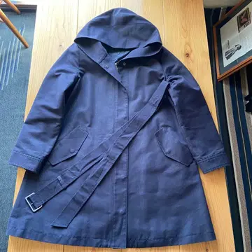 언타이틀 후드 부착 네이비 코트 사이즈 3