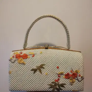 시보리 자수 꽃무늬 일본 의류용 백 성인식