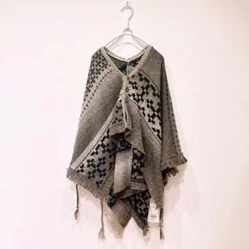 [택 포함] 하이픈월드 갤러리 2WAY 판초 CD 니트 그레이