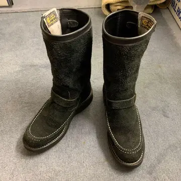 Chippewa 블랙 엔지니어 부츠