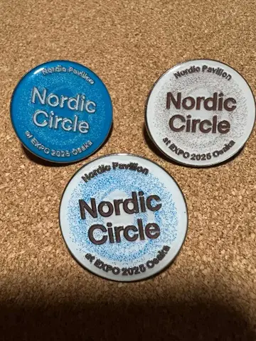 오사카 만박 북유럽관 노르딕 핀 배지 3개