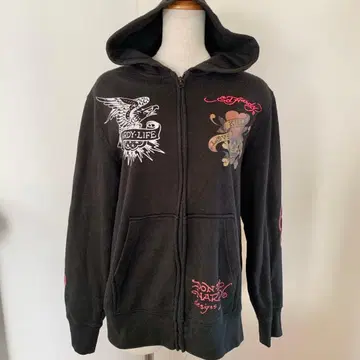 최종 가격 vintage ED HARDY Y2K foodie 후드티