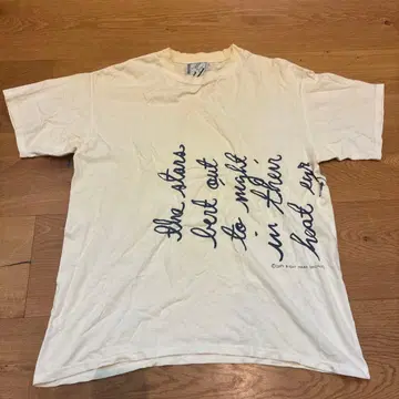 Mg 손글씨풍 문자 T셔츠 크림색 곤즈
