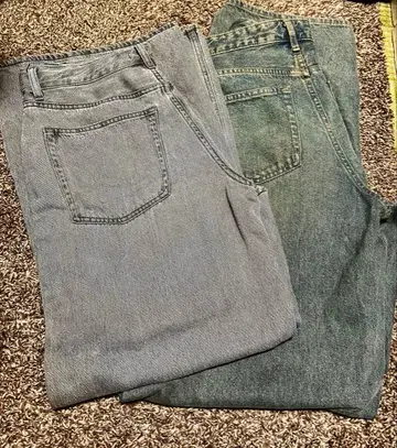 GU: 배럴&유니클로: 스트레이트 데님 2장 세트