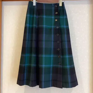 새상품급 요크랜드 타탄 체크 롱 스커트 7호