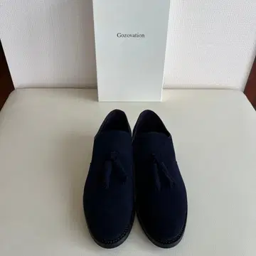 스웨이드 네이비 태슬 신발