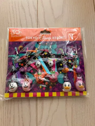 도쿄 디즈니 리조트 캐릭터 스트랩 6개 세트