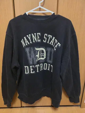 Jansport Wayne State Detroit 맨투맨 블랙