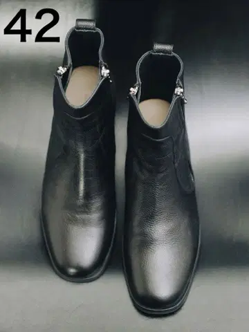 Llife SLIGHT SQUARE ZIP BOOTS 42