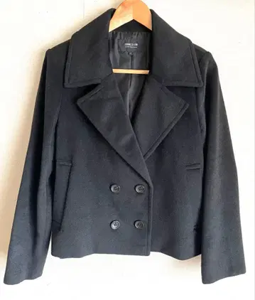 COMME CA ISM 울 혼방 비버 피 코트 11호