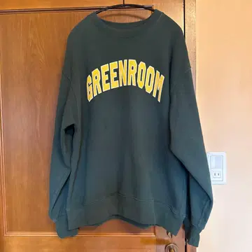 하와이 구매! GreenRoom XL 다크 그린 맨투맨 트레이닝복