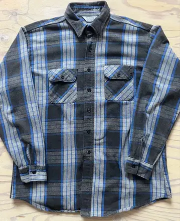 80s USA제 파이브 브라더 플란넬 셔츠