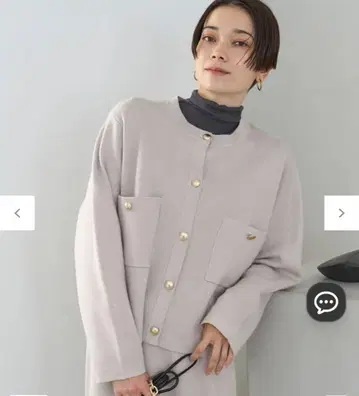 UNFILO 골드 버튼 긴팔 가디건 M