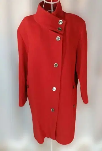 [ 새상품급 맥 ] 빨간색 스탠드 카라 코트