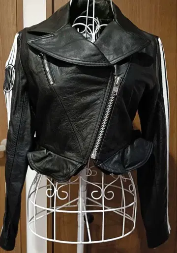 ADIDAS 가죽 라이더 자켓 L
