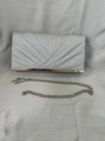 [ 결혼식 ] 실버 파티 백과 펌프스 24cm 세트