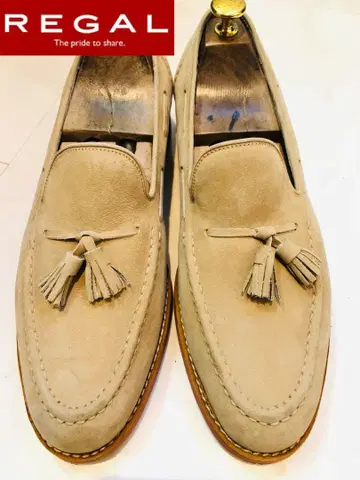 새상품급 정가 24,800엔! 리갈 REGAL 스웨이드 태슬 로퍼