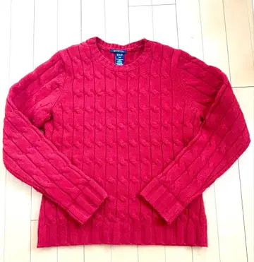 GAP 케이블 니트 스웨터 S/P 레드