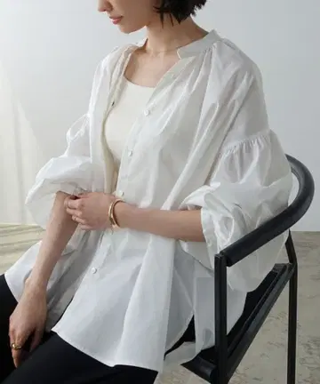 [ andme ] 앤도미 이지케어 볼륨 셔츠 블라우스 겉옷