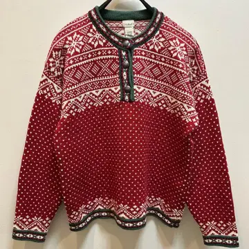 호주산 L.L.Bean 로리안 니트 노르딕 버즈아이