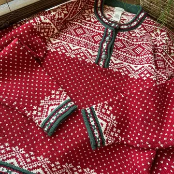 호주산 L.L.Bean 로리안 니트 노르딕 버즈아이