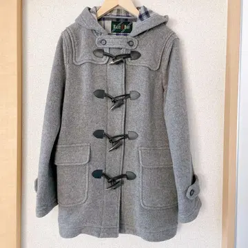 이스트 보이 M 그레이 더플 코트