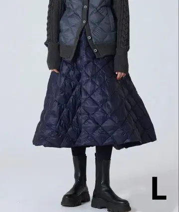 TAION 타이온 시티 다운 스커트 올리브