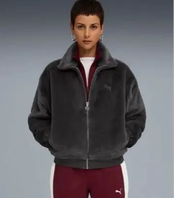 새상품 PUMA 우먼 와드로브 ESS 소프트 플리스 자켓