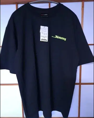시마무라 짐니 콜라보 M 사이즈 T셔츠 자수 백 프린트 미사용 새상품