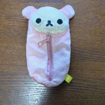 코리락쿠마 침낭 미니 파우치 봉제 인형 코인 케이스