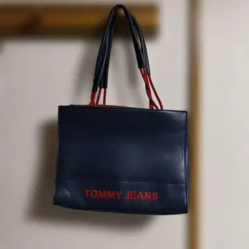 TOMMY JEANS 네이비 토트백