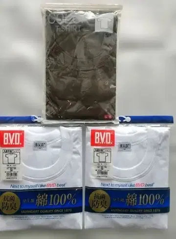 T셔츠 3장 세트 새상품 M 둥근넥 반팔