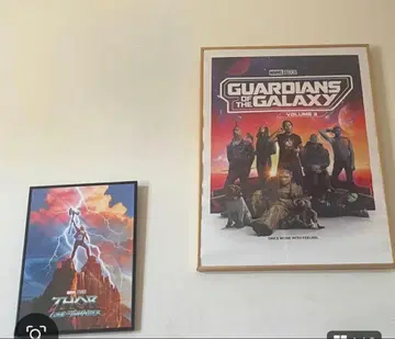 marvel 포스터 3점 액자 2점 기타 영화 혜택