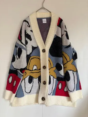 미키마우스 도널드 덕 가디건