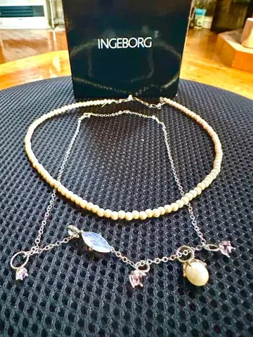INGEBORG 펄 더블 목걸이