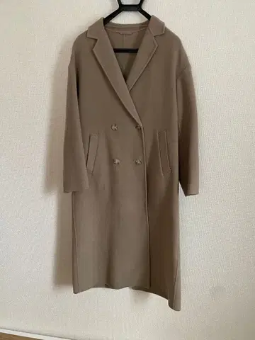 앵커우먼 체스터 코트 브라운 M