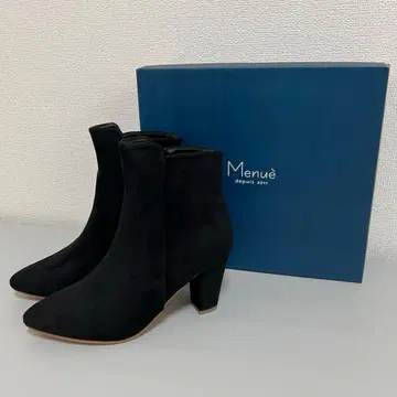 Menue 스웨이드 숏 부츠 블랙