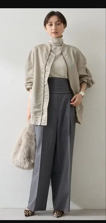 Whim Gazette 금기 완판 인플루언서 콜라보 나일론 MA-1