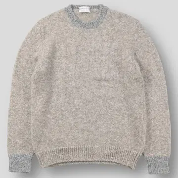 새상품급 Settefili Cashmere 알파카 2톤 크루넥 니트