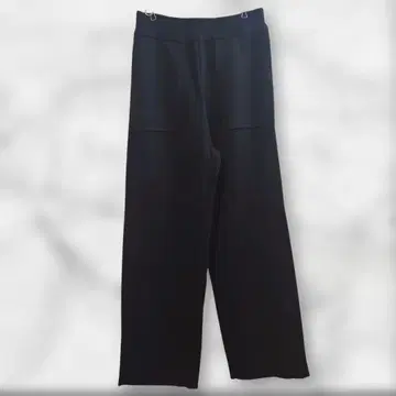 택 포함 새상품 니코앤드 니트 와이드 팬츠 L 블랙 머신 워셔블