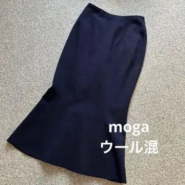 MOGA 블랙 타이트 롱 스커트 1