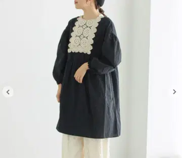 사만사 모스모스 가슴 레이스 부착 튜닉