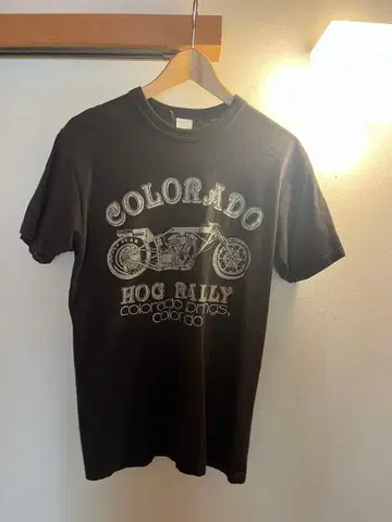 COLORADO HOG RALLY 티셔츠 M 사이즈 블랙