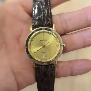 EDOX 쿼츠 손목시계 골드