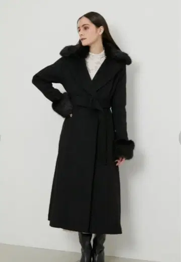 rienda 울 믹스 드레스 롱 코트